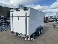 BOX TRAILER 13ft x 6,6ft x 6,2ft TWIN AXLE 3500KG 4M X 2M KNOTT SUSPENSION