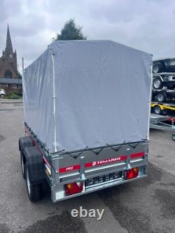 BOX Trailer Twin Axle Galvanised 750kg UNBRAKED 7.6 x 4.1ft 231cm x 126cm