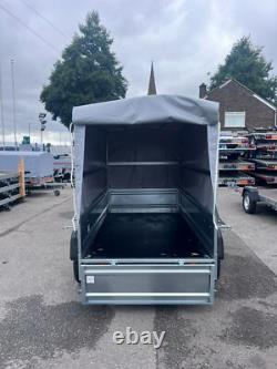 BOX Trailer Twin Axle Galvanised 750kg UNBRAKED 7.6 x 4.1ft 231cm x 126cm