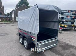 BOX Trailer Twin Axle Galvanised 750kg UNBRAKED 7.6 x 4.1ft 231cm x 126cm