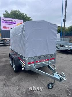 BOX Trailer Twin Axle Galvanised 750kg UNBRAKED 7.6 x 4.1ft 231cm x 126cm