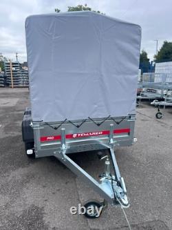 BOX Trailer Twin Axle Galvanised 750kg UNBRAKED 7.6 x 4.1ft 231cm x 126cm