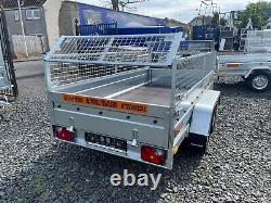 BRAND NEW 10FT x 5FT TWIN AXLE NIEWIADOW TRAILER WITH 40CM MESH 750KG