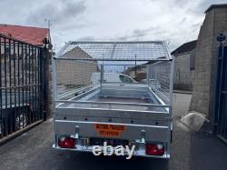 BRAND NEW 10ft X 5ft MASTER TWIN AXLE HEAVY DUTY NIEWIADOW TRAILER 60CM MESH AND