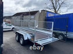 BRAND NEW 10ft X 5ft MASTER TWIN AXLE HEAVY DUTY NIEWIADOW TRAILER 60CM MESH AND