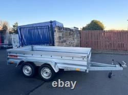 BRAND NEW 10ft X 5ft TWIN AXLE FLAT NIEWIADOW TRAILER 750KG