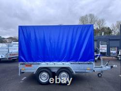 BRAND NEW 10ft x 5ft MASTER HEAVY DUTY TWIN AXLE TRAILER WITH FRAME AND COVER 27