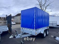 BRAND NEW 10ft x 5ft MASTER HEAVY DUTY TWIN AXLE TRAILER WITH FRAME AND COVER 27
