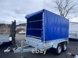 BRAND NEW 10ft x 5ft MASTER HEAVY DUTY TWIN AXLE TRAILER WITH FRAME AND COVER 27