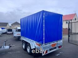 BRAND NEW 10ft x 5ft MASTER HEAVY DUTY TWIN AXLE TRAILER WITH FRAME AND COVER 27