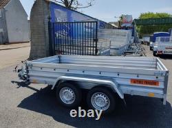 BRAND NEW 10ft x 5ft TWIN AXLE FLAT TRAILER 1300KG