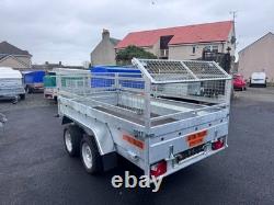BRAND NEW 10ft x 5ft TWIN AXLE MASTER TRAILER WITH 40CM MESH 2700KG