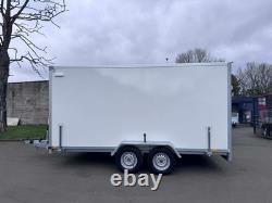 BRAND NEW 4M x 2M x 2M TWIN AXLE BOX TRAILER WITH RAMP DOOR 2700KG