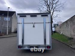 BRAND NEW 4M x 2M x 2M TWIN AXLE BOX TRAILER WITH RAMP DOOR 2700KG