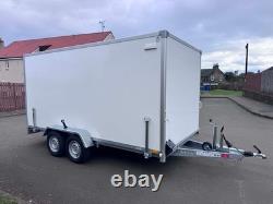 BRAND NEW 4M x 2M x 2M TWIN AXLE BOX TRAILER WITH RAMP DOOR 2700KG