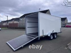 BRAND NEW 4M x 2M x 2M TWIN AXLE BOX TRAILER WITH RAMP DOOR 2700KG