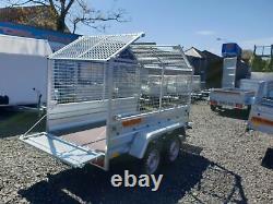 BRAND NEW 7.7 x 4.2 TWIN AXLE BORO TRAILER WITH 80CM MESH 750KG