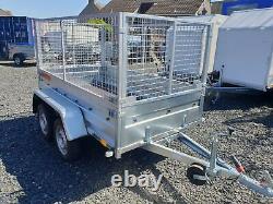 BRAND NEW 7.7 x 4.2 TWIN AXLE BORO TRAILER WITH 80CM MESH 750KG