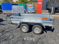 BRAND NEW 7,7ft x 4,2ft Niewiadow Twin Axle Flat Trailer 750KG