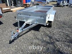 BRAND NEW 7,7ft x 4,2ft Niewiadow Twin Axle Flat Trailer 750KG