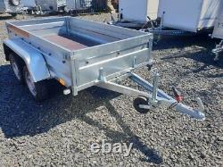 BRAND NEW 7,7ft x 4,2ft Niewiadow Twin Axle Flat Trailer 750KG