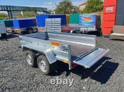 BRAND NEW 7,7ft x 4,2ft Niewiadow Twin Axle Flat Trailer 750KG