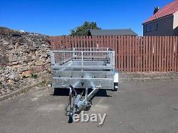 BRAND NEW 8,4ft X 5ft TWIN AXLE MASTER NIEWIADOW TRAILER WITH 40CM MESH 1300KG B