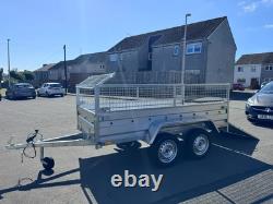 BRAND NEW 8,7ft X 4,2ft TWIN AXLE NIEWIADOW TRAILER WITH 40CM MESH AND A RAMP