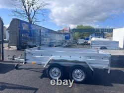 BRAND NEW 8,7ft x 4,2ft TWIN AXLE FLAT TRAILER