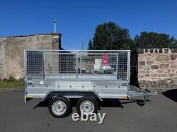BRAND NEW 8,7ft x 4,2ft TWIN AXLE NIEWIADOW TRAILER WITH 80CM MESH AND RAMP 750K