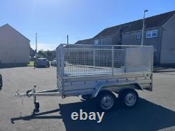 BRAND NEW 8,7ft x 4,2ft TWIN AXLE NIEWIADOW TRAILER WITH 80CM MESH AND RAMP 750K