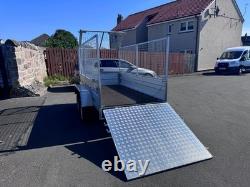 BRAND NEW 8,7ft x 4,2ft TWIN AXLE NIEWIADOW TRAILER WITH 80CM MESH AND RAMP 750K