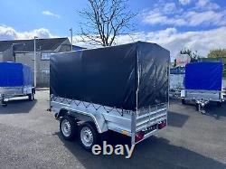 BRAND NEW 8,7ft x 4,2ft Twin Axle Niewiadow Trailer With Frame, Cover and Ramp