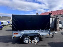 BRAND NEW 8,7ft x 4,2ft Twin Axle Niewiadow Trailer With Frame, Cover and Ramp