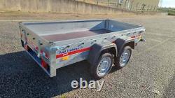 BRAND NEW FLATBED TWIN AXLE CAR TRAILER 8'7 x 4'1 750 kg