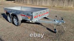 BRAND NEW FLATBED TWIN AXLE CAR TRAILER 8'7 x 4'1 750 kg
