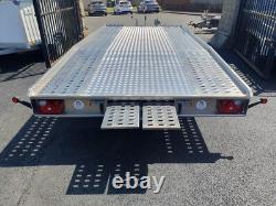 BRAND NEW JUPITER 4,5M x 2,1M TWIN AXLE CAR TRANSPORTER TRAILER 2700KG