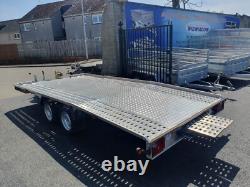 BRAND NEW JUPITER 4,5M x 2,1M TWIN AXLE CAR TRANSPORTER TRAILER 2700KG