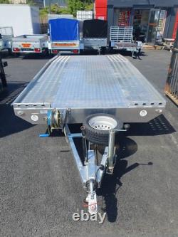 BRAND NEW JUPITER 4,5M x 2,1M TWIN AXLE CAR TRANSPORTER TRAILER 2700KG