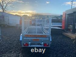 BRAND NEW MODEL 8.7x4.2 TWIN AXLE TRAILER WITH 80CM MESH 750KG