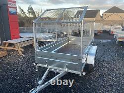 BRAND NEW MODEL 8.7x4.2 TWIN AXLE TRAILER WITH 80CM MESH 750KG