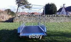 BRAND NEW MODEL 8.7x4.2 TWIN AXLE TRAILER WITH FRAME AND 150CM COVER 750KG