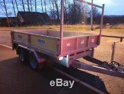BRAND NEW. NO VAT! Dale Kane twin axle 8 x 5 drop side general purpose trailer
