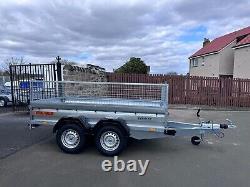 BRAND NEW ZASLAW 265TH 8FT x 4FT TWIN AXLE TRAILER WITH 40CM MESH 2000KG