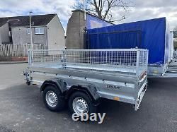 BRAND NEW ZASLAW 265TH 8FT x 4FT TWIN AXLE TRAILER WITH 40CM MESH 2000KG