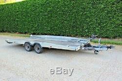 BRIAN JAMES HIMAX TWIN AXLE TILT 3.5 ton Car Trailer + Manual Winch (£5k new)