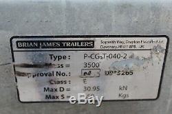 BRIAN JAMES HIMAX TWIN AXLE TILT 3.5 ton Car Trailer + Manual Winch (£5k new)