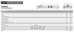 BRIAN JAMES HIMAX TWIN AXLE TILT 3.5 ton Car Trailer + Manual Winch (£5k new)