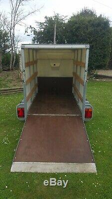 Bateson 160v Twin Axle Braked Box Trailer Ramp 1300kg Gross Motorbike