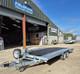 Bateson 355b 5m X 2.1m 3500kg Twin Axle Beaver Tail Car Trailer, Winch & Ramps